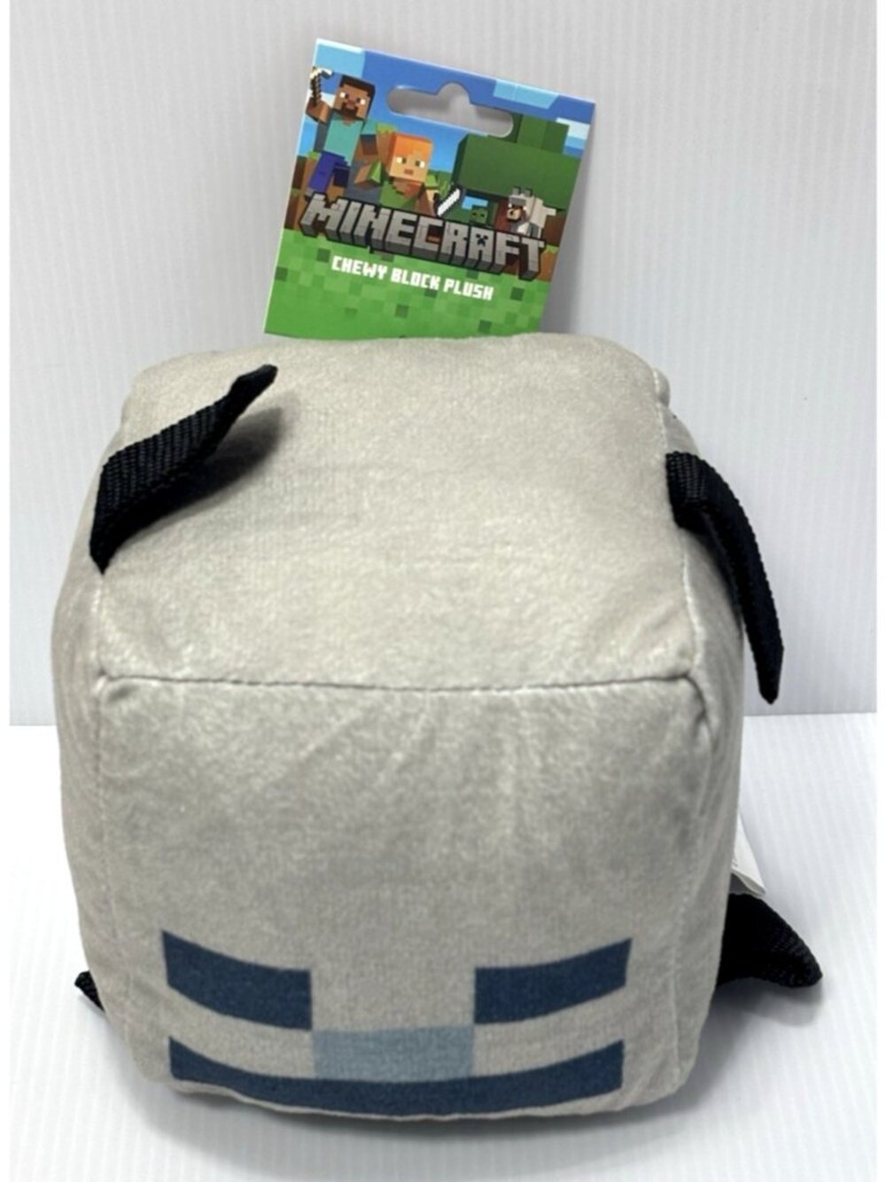 Minecraft Skeleton Chewy Block Plush Square Stuffed Dog Toy Mojang NWT
